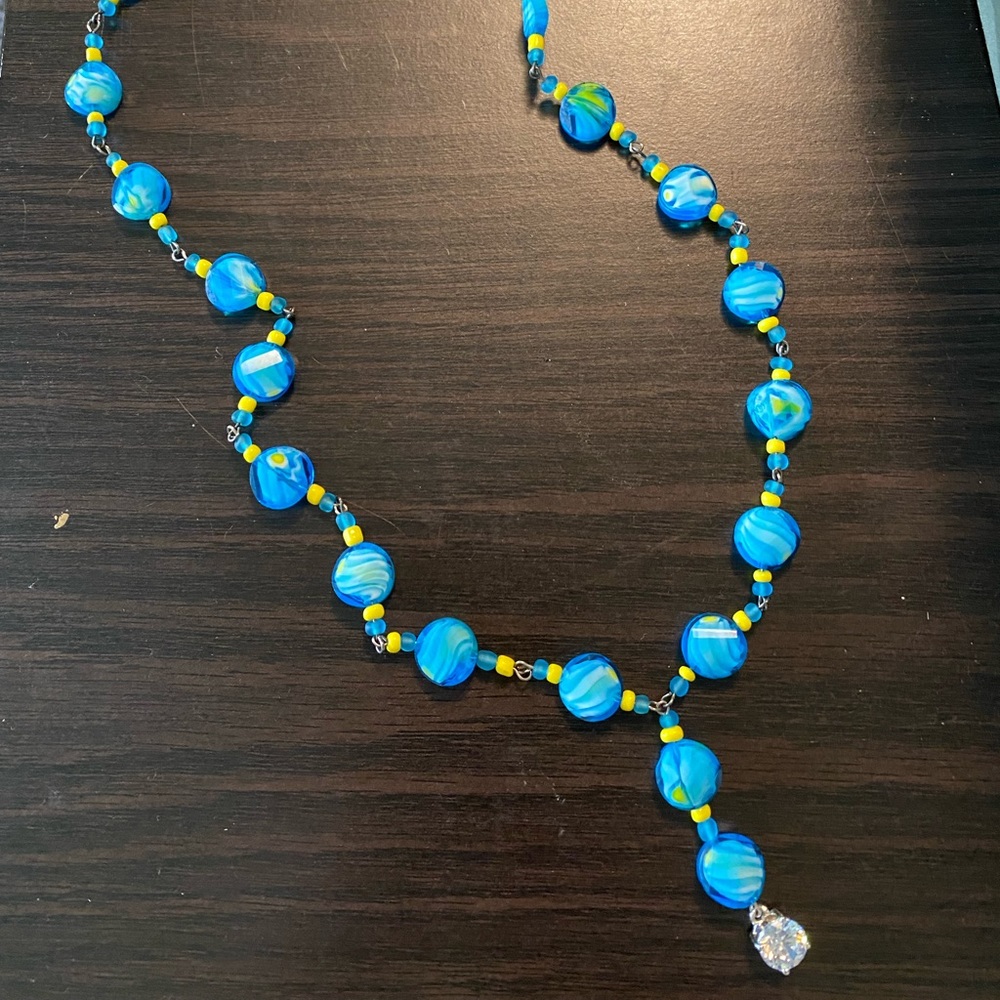 Handmade necklace and matching earrings